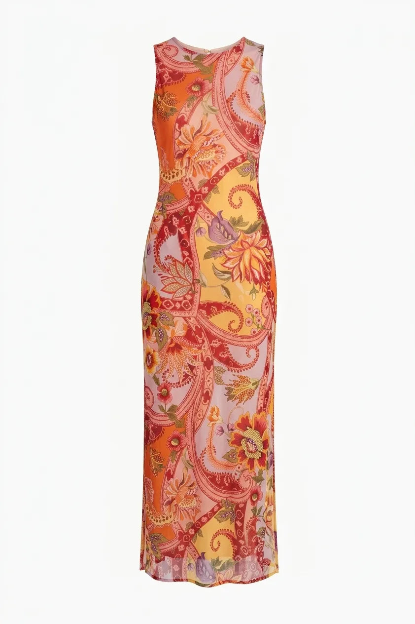 Maxi Vestido Fiora Paisley