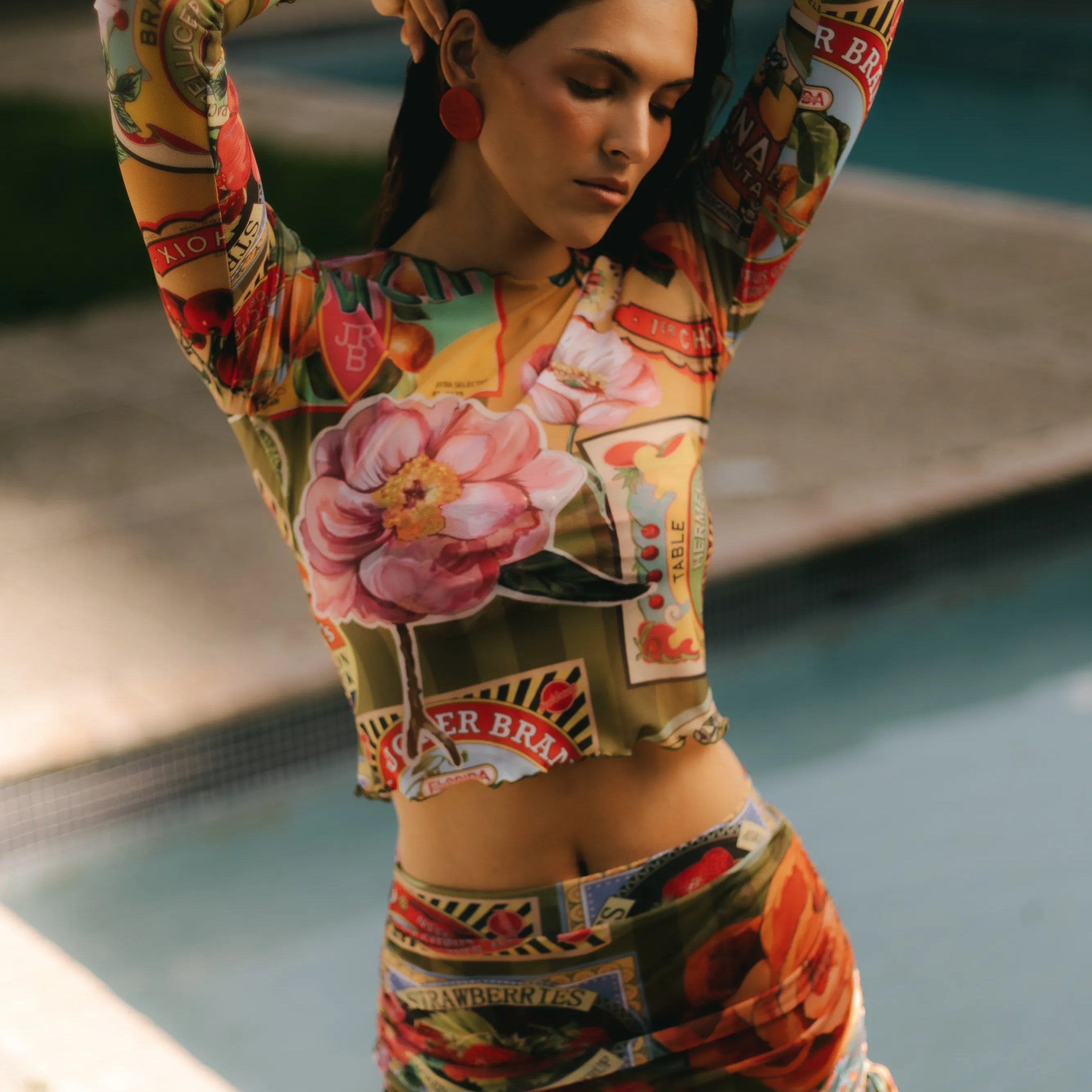 Camiseta mesh, Falda ajustable mesh