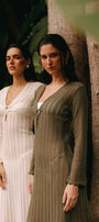 Vestido Largo Tejido-  mesh crochet
