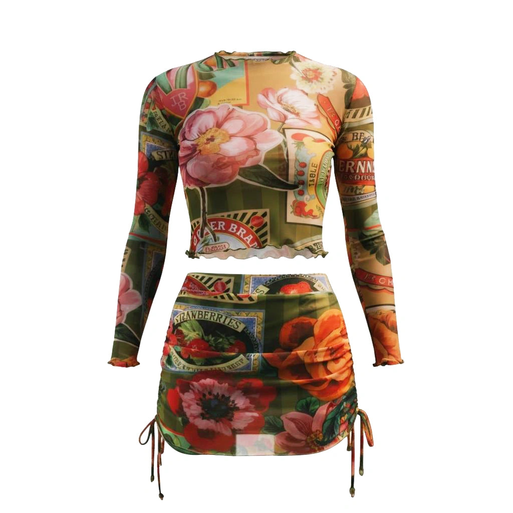 Camiseta mesh, Falda ajustable mesh
