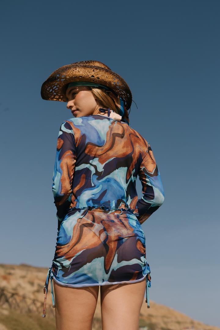 CONJUNTO ESTAMPADO ÍNDIGO